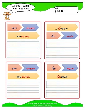 m sesi Grubu Çalışma Sayfaları